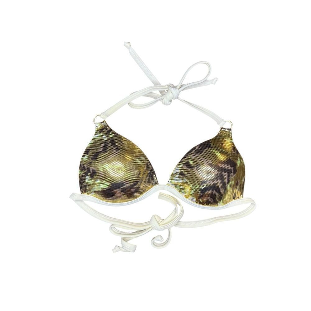 XXT Corporation Women’s Small Camo Bikini‎ Top Brazil Halter Tie Padded